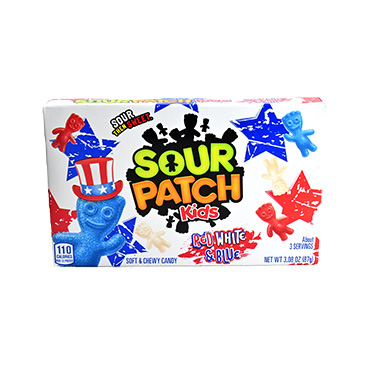 Sour Patch Kids Red White and Blue 3.08oz Theater Box 